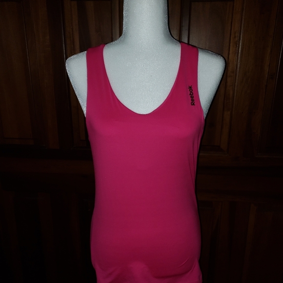 Workout Ready Reebok Misses sz M Hot Pink shirt Tank Top - Picture 2 of 7
